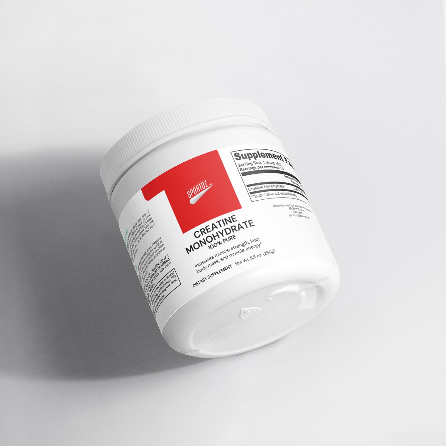SPORTOZ™ Premium Creatine Monohydrate