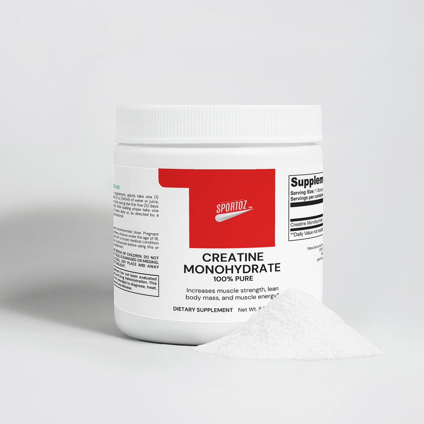 SPORTOZ™ Premium Creatine Monohydrate
