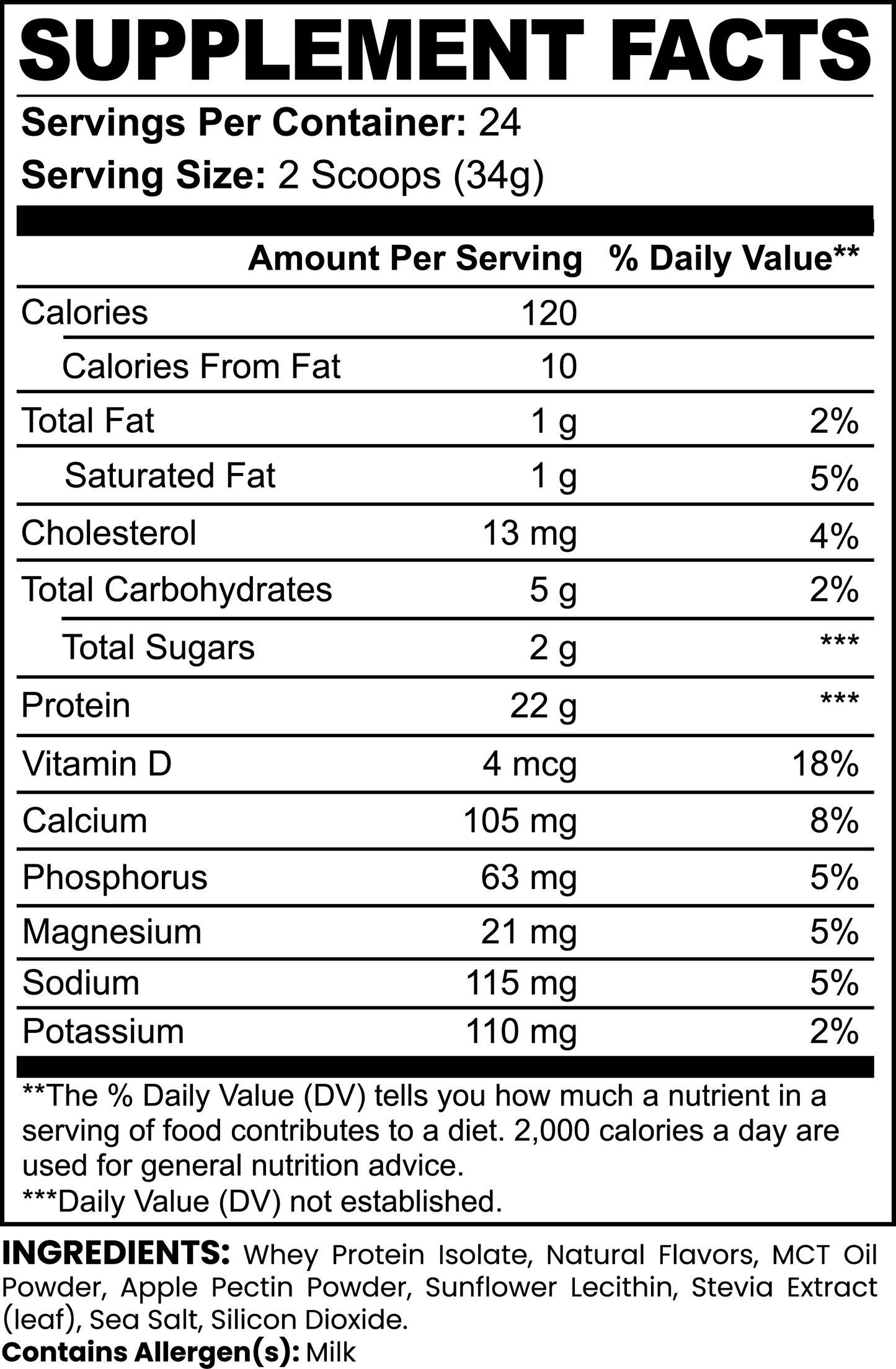 Advanced 100% Whey Protein Isolate (Vanilla) | MD Formulated
